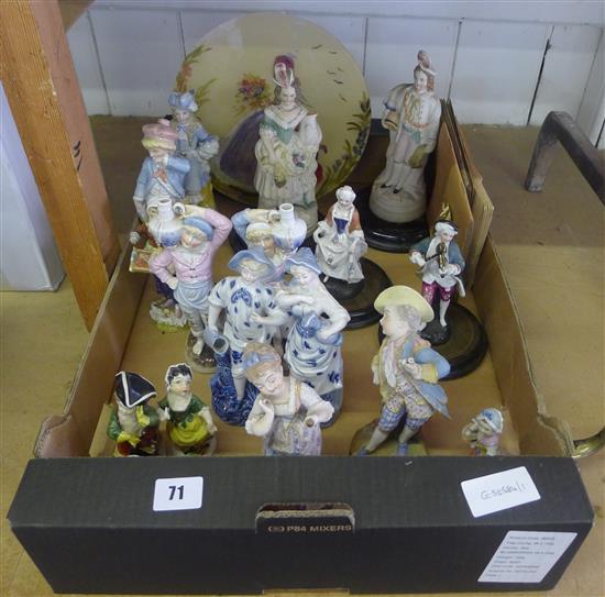 Quantity of porcelain figures